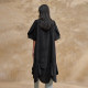 Bobo puff sleeve black dress with women's shopping mall same loose elegant chic fashion long skirt BDR2LD0813
