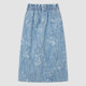 Authentic summer new style zipper placket double side pocket denim skirt women DDQ2BD5126