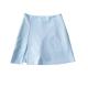 
Spring 2022 A-shaped side zipper short skirt commuting high waist hip slim solid color skirt