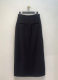 Real-life Japanese haute couture new style, temperament H-version retro zipper front slit straight skirt, high waist long skirt