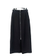Real-life Japanese haute couture new style, temperament H-version retro zipper front slit straight skirt, high waist long skirt