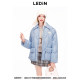 Law Town irregular plaid skirt stitching buckle and thin A -line skirt C1Gee4428
