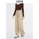 Lecho High-waisted Wrinkled Trousers New Autumn Loose All-match Pants Korean Casual Wide-Level Yamamoto Trousers