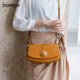 BAMPO/Banpo original design underarms bag counter high -end layer cowhide niche saddle shoulder mesengers women
