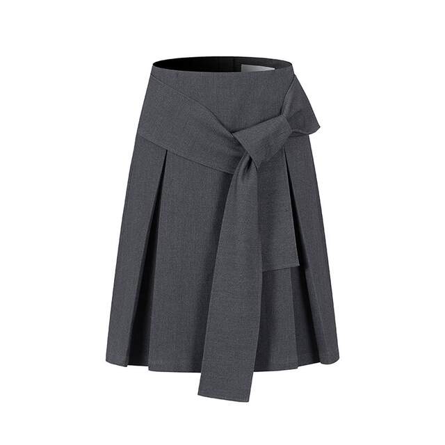 Three Quarters 24 Autumn and Winter A-line wool high waist pleated skirt Yintai Department Store boutique 301355