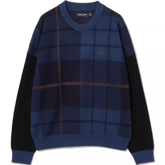 Daily list 2025 spring new product round neck square knitted casual pullover sweater sweater RAYBEAMS joint brand model