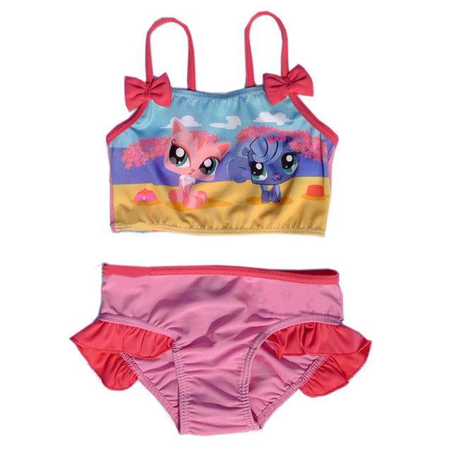 New foreign trade children's swimsuits for girls split triangle swimsuits for children and baby bikini cute swimsuits