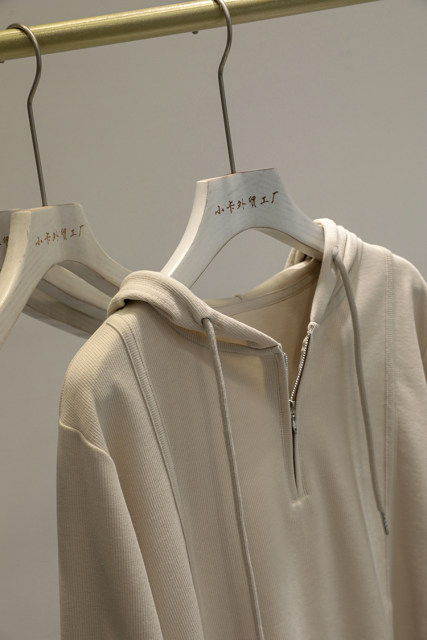 Good products are highly recommended ~ 2024 early spring Korean version solid color semi-zipper hoodie for women versatile casual bottoming shirt top