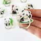 Cute creative panda mobile phone ring buckle holder acrylic mobile phone back sticker desktop lazy holder buckle rotation