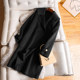Large size double-sided woolen coat 200Jin [Jin equals 0.5kg] Fat Sister mm Autumn and Winter Western Style Age-Reducing Heavy Industry Cashmere Coat Women's Medium Long Style