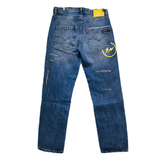 Fenom Fujiwara C10 Yellow Light Power Tanning Naoming Loose 15oz Heavy Murry Wouring Jeans
