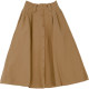 DearClin workwear cotton-skinned fur skirt for women high waist retro button skirt A-line umbrella skirt versatile long skirt