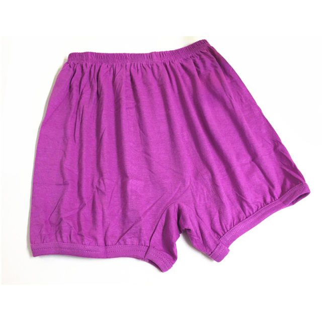 Seniors underwear Lady Grandma Loose Middle-aged Mom Pure Cotton High Waist Flat Side Size Elderly Safety Pants Summer