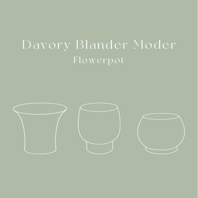 DOLV Dolv Classic Art Flower Pots Paris Painting School Home Gardening Clay Flower Pots