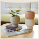 DOLV bean green Brand classical art flower pot classic gravel color home gardening clay flower pot flower pot