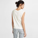 Spot Paul / Joe Sister cute cat pocket loose sleeveless T -shirt vest female blue and white gray
