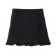 Black large size lotus edge A -line short skirt fat MM is thin high waist bag hip skirt summer new versatile skirt female female