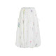 Fano French elegant romantic niche custom printed lace-up white flower bud skirt for women 2025 summer