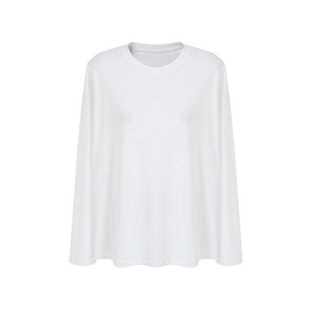 Fan Luo Fano versatile loose round neck cool long-sleeved T-shirt for women