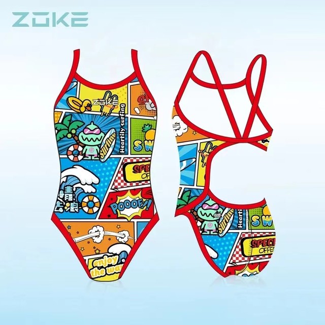 Chauke girls professional training triangle one-piece swimsuit