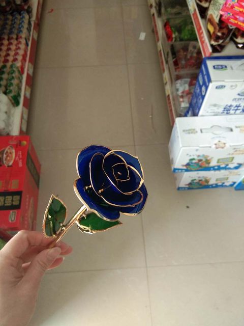 24K gold-plated rose desktop ornaments Valentine's Day gift for girls Best friend's birthday gift wedding anniversary lettering
