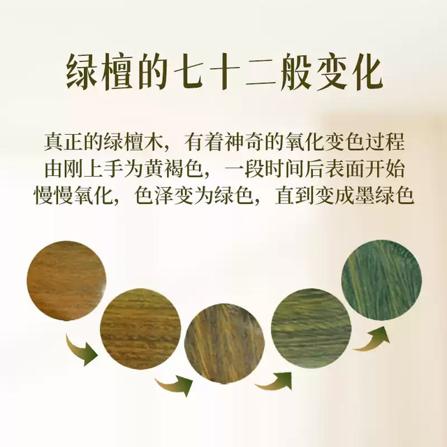 GLTEN green sandalwood Pixiu bracelet for women's tray wooden natural sandalwood sandalwood and body play bracelet for men