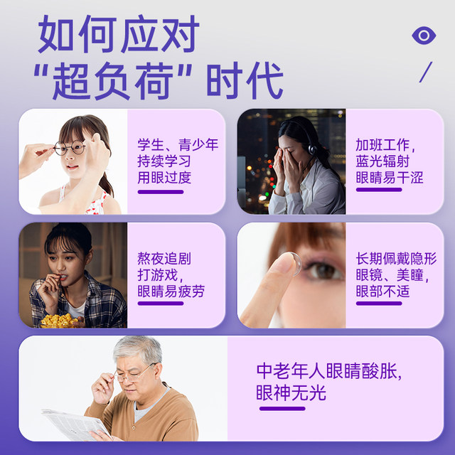 Blueberry lutein ester gummy protection for adults, children and adolescents non-patent imported eye tablets genuine flagship official