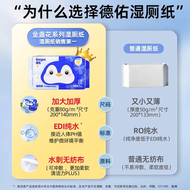 Deyou wet toilet paper marigold toilet cleaning wet tissues for families affordable wet toilet towels