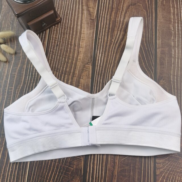 
75D80C85CD Foreign Trade Large Size Ultra-Thin Sports Bra Wide Shoulder Strap Full Cup White Wireless Wire Large Breast Underwear
