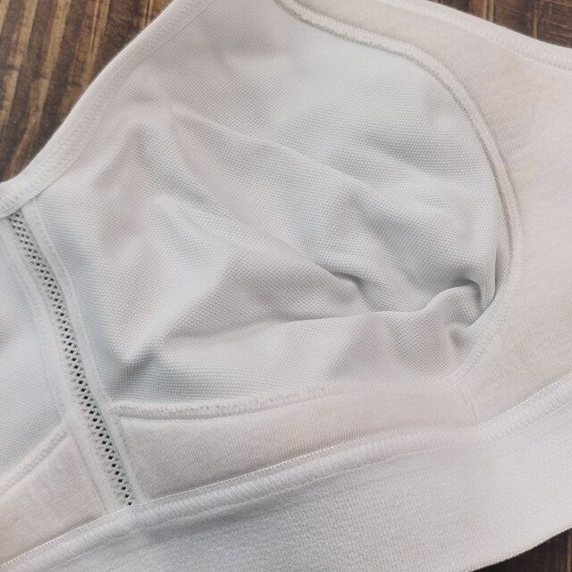 
75D80C85CD Foreign Trade Large Size Ultra-Thin Sports Bra Wide Shoulder Strap Full Cup White Wireless Wire Large Breast Underwear