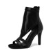 Open toe sandals for women summer hollow jazz dance high heels square toe fish mouth sandals heels dance shoes large size