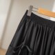 Design-sensual lace-up pocket A-line skirt silk silk mid-length skirt for women in summer slim work skirt
