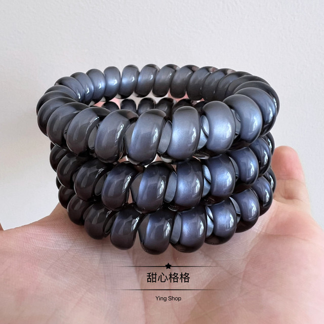 High-end color ~ bold and thickened phone cord hair ring 5 times high elasticity and high quality hair rope head rope ponytail hair rope hair accessories