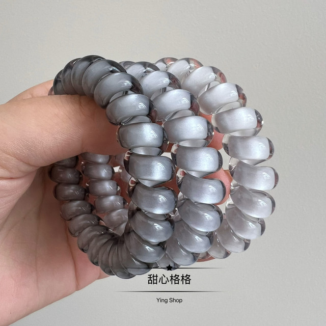 High-end color ~ bold and thickened phone cord hair ring 5 times high elasticity and high quality hair rope head rope ponytail hair rope hair accessories