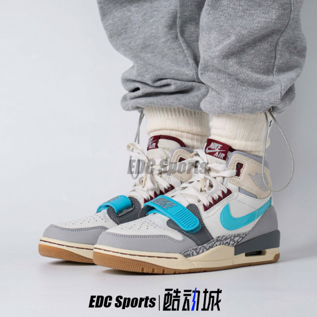 Air Jordan Legacy AJ312 White Gray Blue Men's High Gang retro basketball shoes FB1875-141