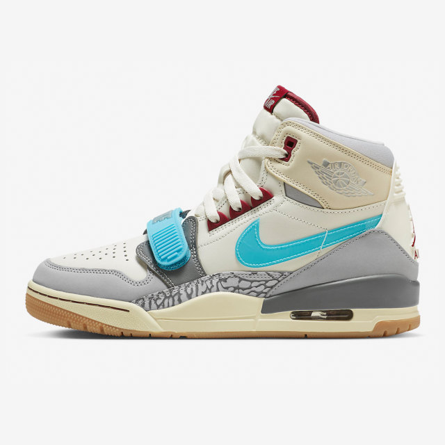 Air Jordan Legacy AJ312 White Gray Blue Men's High Gang retro basketball shoes FB1875-141