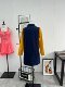 High-quality retro fashionable contrasting polo shirt long-sleeved dress 2025 new sports age-reducing casual style
