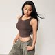 Mitaogirl seamless one-cup sports bra women's tight waist fitness vest professional training yoga wear