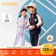 Balabala children's clothing, children's long-sleeved suits, girls and babies autumn clothes, 2025 new boys' campus sportswear trend
