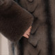 Middle -aged and elderly people in winter female grandmother pretend to be fur coat mothers, mink velvet coats, thick wife high -end cotton jacket
