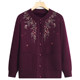 Middle-aged and elderly women's grandmother's winter clothing plus velvet and thickening mother's sweater sweater old lady's cardigan autumn and winter coat