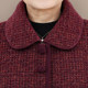 Middle -aged and elderly people in winter female jacket Mom and velvet thickened lapel hair woolen grandma casual mink velvet wife cotton jacket
