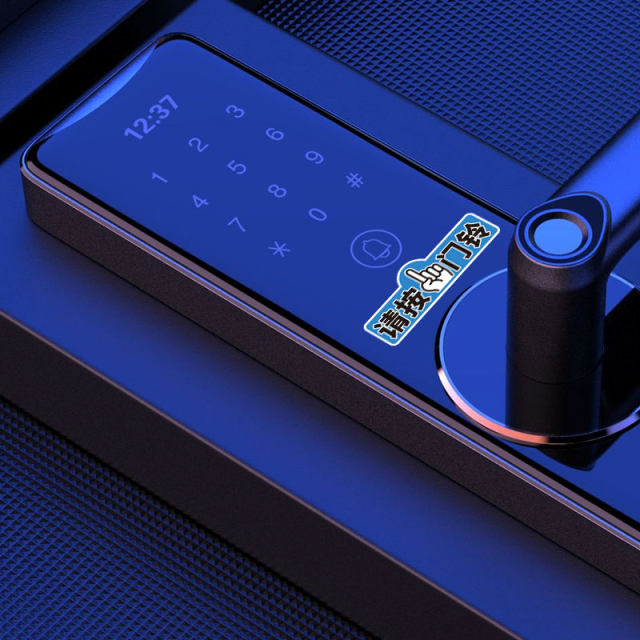 Please hold the doorbell mini trumpet prompt, sticker fingerprint password lock smart lock electronic lock car door lock indicator post
