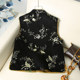 Chinese style retro embroidered vest 2025 spring and autumn new sleeveless Chinese vest jacket folded vest mother top