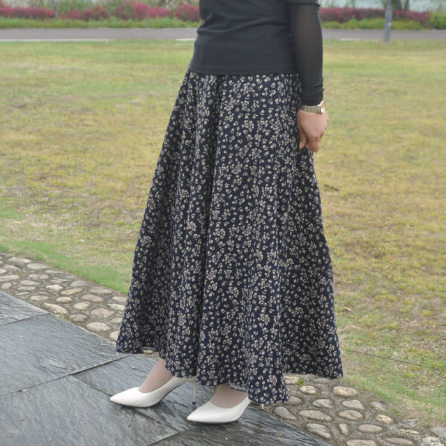 Spring and summer versatile large sling skirt for women 2023 new printed casual cotton and linen long skirt literary skirt spring mid-skirt

