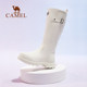 Camel sneakers women's rain boots pink high-value red rain boots outdoor shoes waterproof non-slip boots women