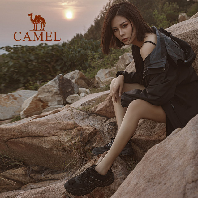Camel sneakers for women 2025 new casual shoes for women wear-resistant non-slip casual hiking shoes for outdoor hiking shoes