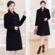 Double-sided cashmere coat for women, mid-length, slim, autumn and winter new Korean style mother's wear, cotton, thickening and extra size