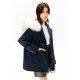 Psalm Selected Rabbit Fur Collar Hooded Parka Fur Removable Rabbit Fur Body Jacket Fur Winter Style
