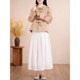 Chinese style printed tied thread clamped cotton warm cotton jacket with artistic retro stand collar improved winter cotton jacket